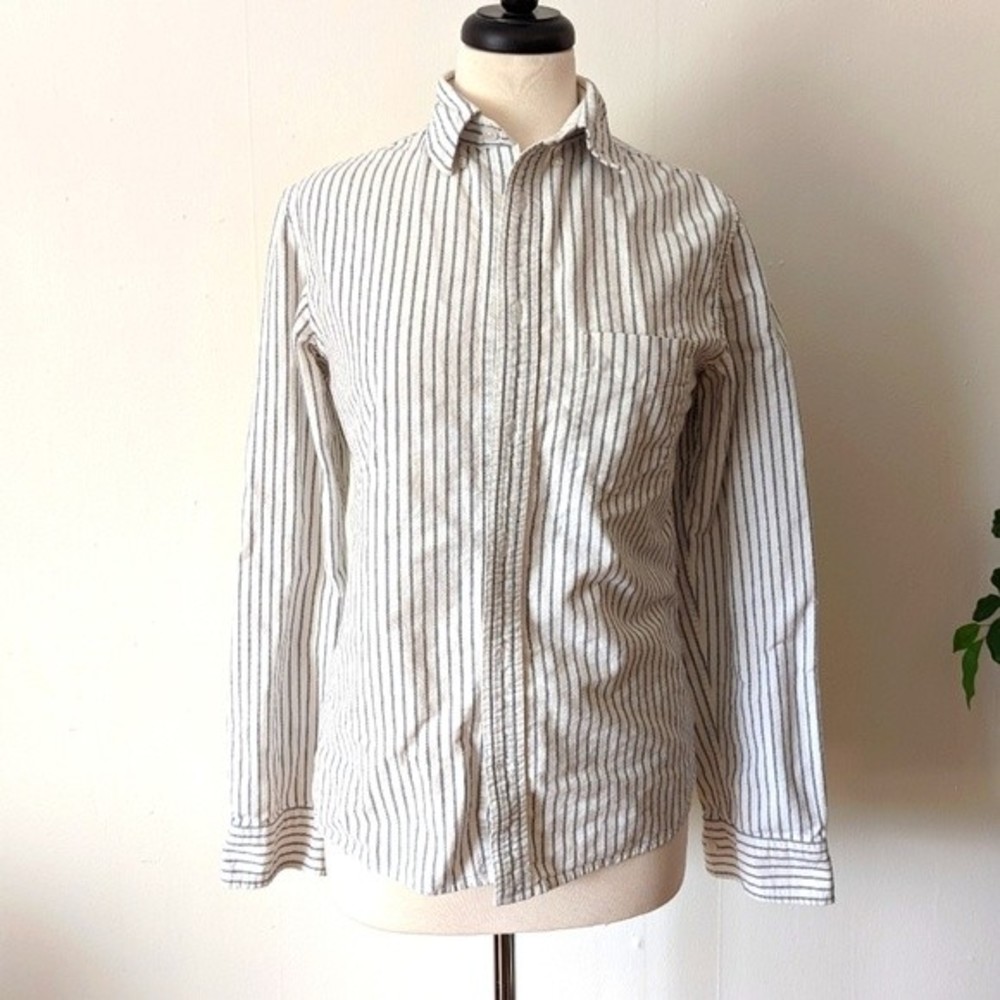 Merona Tailored Fit Striped Button Down